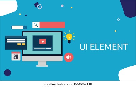 website flat design collection template easy to use all modern design. 