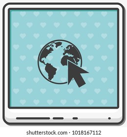 Website flat vector Icon.