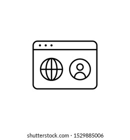 Website, global, consumer icon. Element of consumer behavior for mobile concept and web apps icon