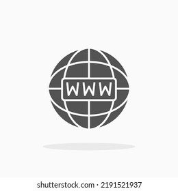 Website glyph icon. Can be used for digital product, presentation, print design and more.