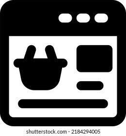 Website-Symbol, Vektordesign und Illustrationssymbol, Vektordesign und Illustrationsvorlage