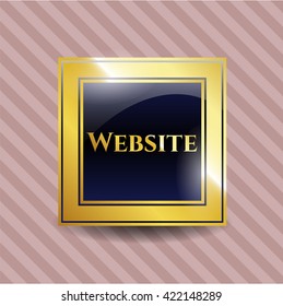 Insignia de oro del sitio web