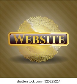 Website gold badge or emblem