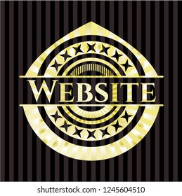 Website golden emblem