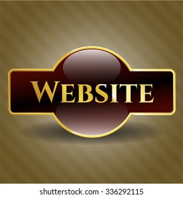 Website-goldenes Emblem