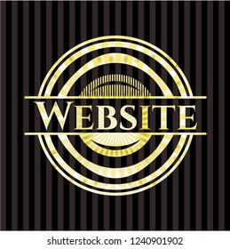 Website golden emblem or badge