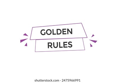 
website, golden rules, offer, button, learn, stay, tuned, level, sign, speech, bubble  banner, modern, symbol, click. 
