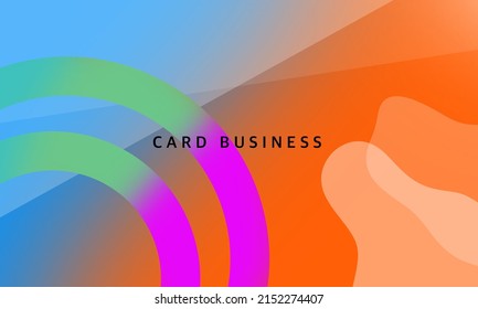 website gradient color abstract business card