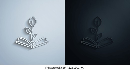 Website, graduate hat paper icon with shadow effect vector illuistration design