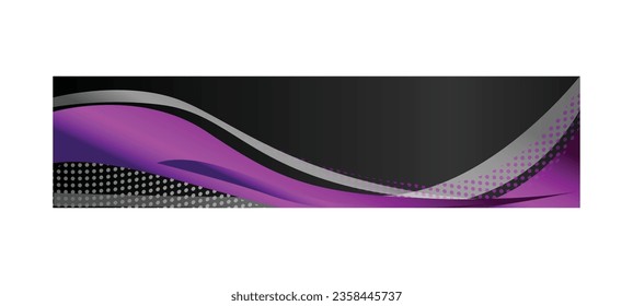 Website header or banner with abstract dynamic wavy design background