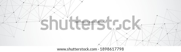 Website header or banner design with abstract\
polygonal background and connecting dots and lines. Global network\
connection. Digital technology with plexus background and space for\
your text