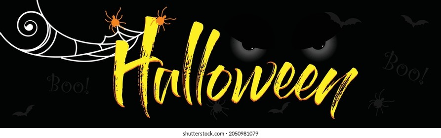 Website Header or Banner Design for Happy Halloween.