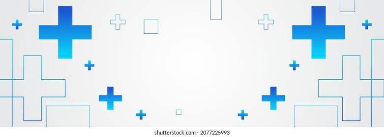 Cabecera o diseño de banner del sitio web con modelo hexagonal. Fondo geométrico abstracto con elementos hexagonales simples. Diseño médico, tecnológico o científico.