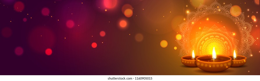 Happy Diwali Colorful Festive Banner Background Diwali Background Vector  Background Image for Free Download