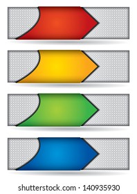 Website header or banner design set