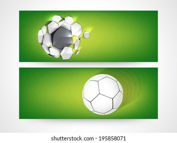 Website-Header und Banner-Design für Fußball-Liga in Brasilien. 