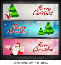 Website header or banner for Merry Christmas celebration. EPS 10.