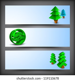 Website header or banner for Merry Christmas celebration. EPS 10.