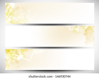 Website header or banner set.