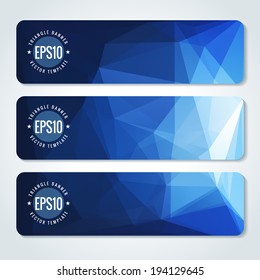 Website header or banner set