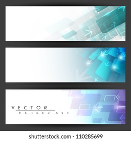 Website header or banner set. EPS 10.