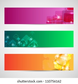 Website header or banner set. EPS 10.