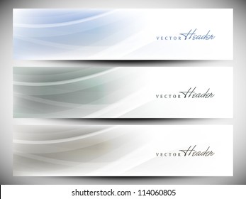 Website header or banner set. EPS 10.