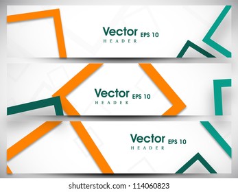 Website header or banner set. EPS 10.