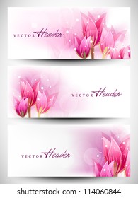 Website header or banner set. EPS 10.