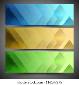 Website header or banner set. EPS 10.