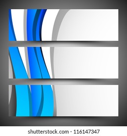 Website header or banner set. EPS 10.