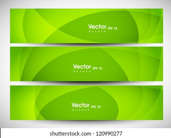 Website header or banner set. EPS 10.