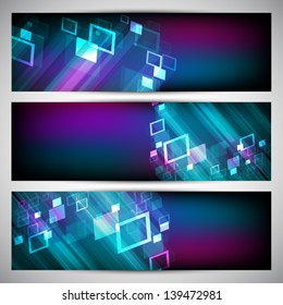 Website header or banner set. EPS 10.