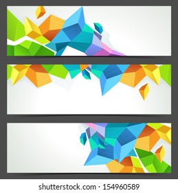 Website header or banner set. EPS 10. 