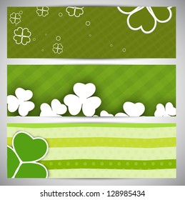 Website header or banner set for St. Patrick's Day celebration.