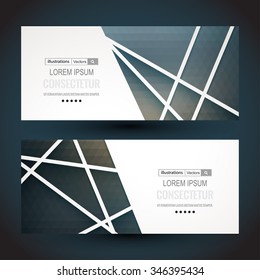 Website header or banner set. Vector illustration for your business presentations. EPS10.