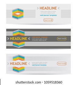 Website header or banner set for your advertising