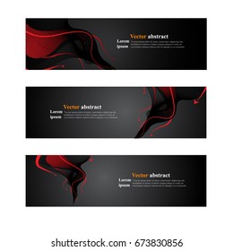 Website header or banner web set abstract. Abstract red black background