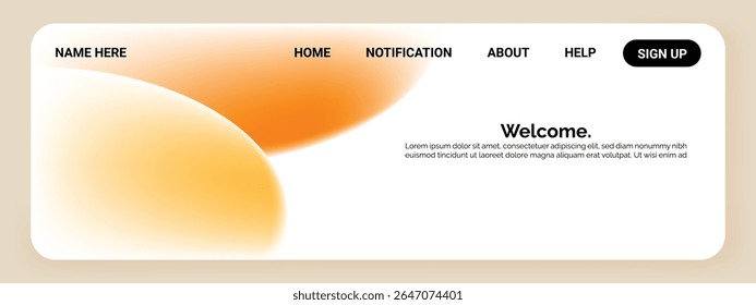 A website header with a clean and modern design.