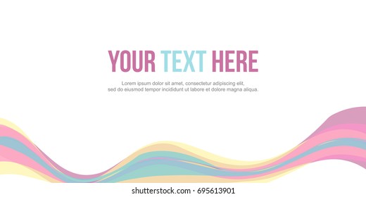Website header colorful wave design