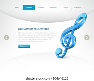 Website header design template. Vector illustration eps 10.