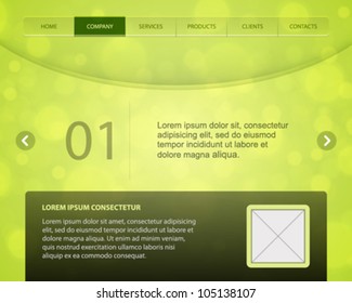 Website header design template. Vector illustration eps 10.