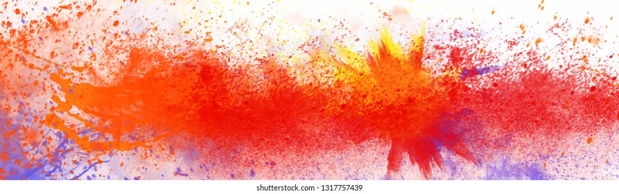 website header, for holi, Holi Colors, colorful splash ,abstract design decorated Poster, Banner or Flyer for Indian Colour Festival,with colorful background