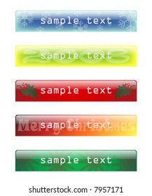 website headers and banners - christmas series