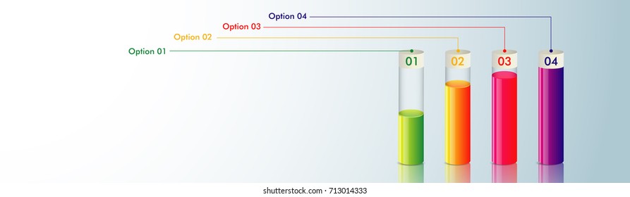 Diseño de encabezados o banners de sitios web con diseño de infografías.