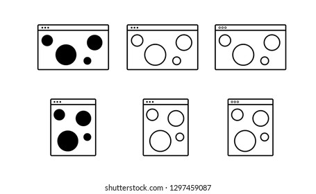 Website Heatmap Desktop And Tablet Icons