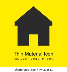 Website home bright yellow material minimal icon or logo design