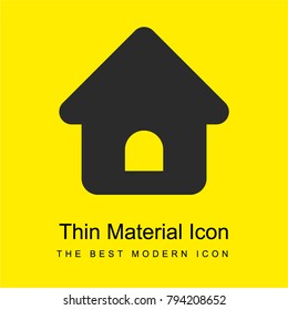 Website Home Page bright yellow material minimal icon or logo design