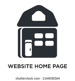 Website Home Page icon vector isolated on white background for your web and mobile app design, Website Home Page logo concept