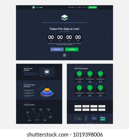 Website Home Page UI  for Pre-Sale, Website template. 